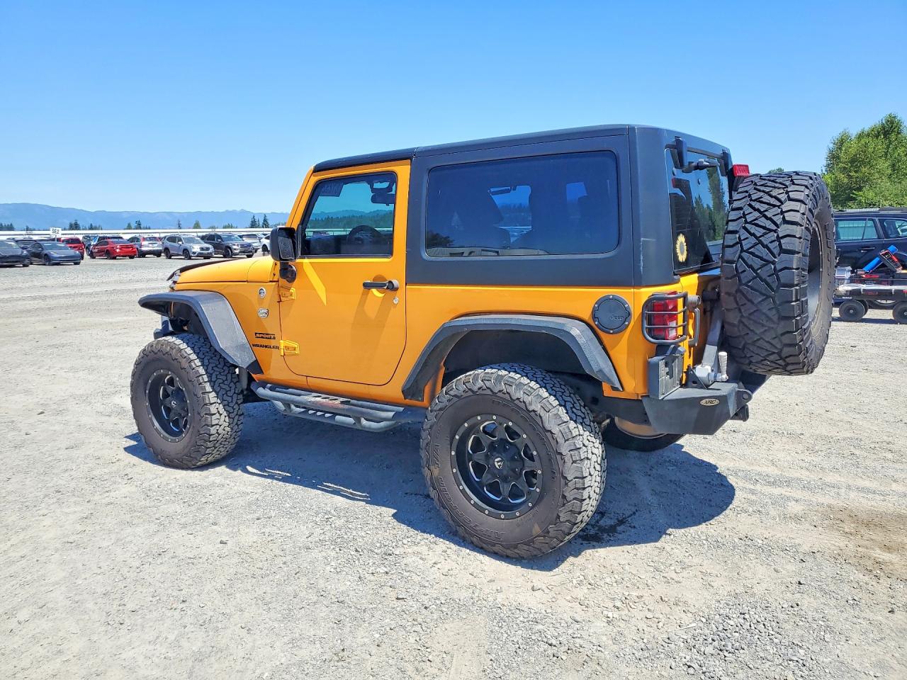 2012 Jeep Wrangler Sport Yellow vin: 1C4GJWAG6CL213998
