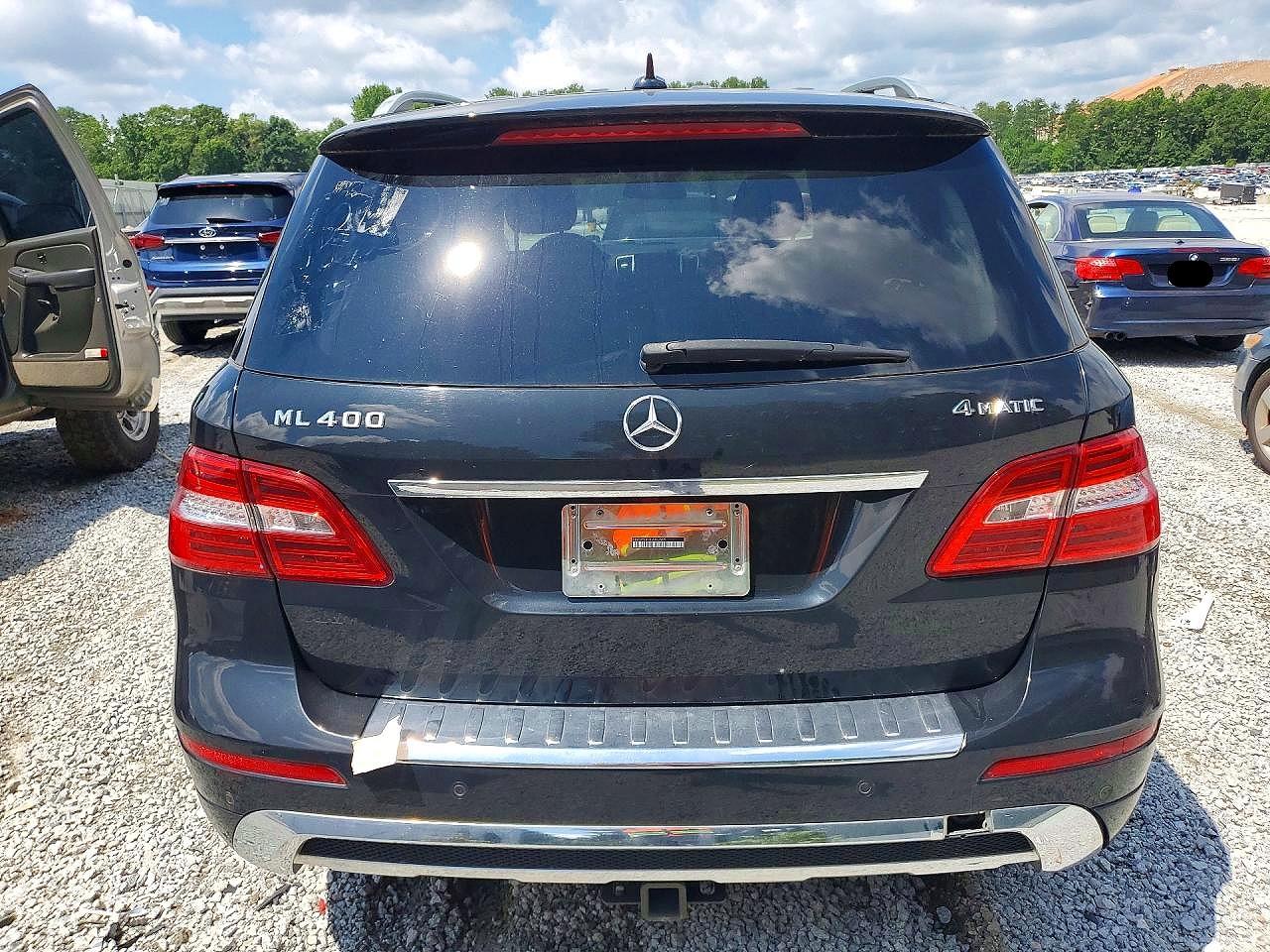 2015 Mercedes-benz Ml 400 4matic Black vin: 4JGDA5GB7FA482905