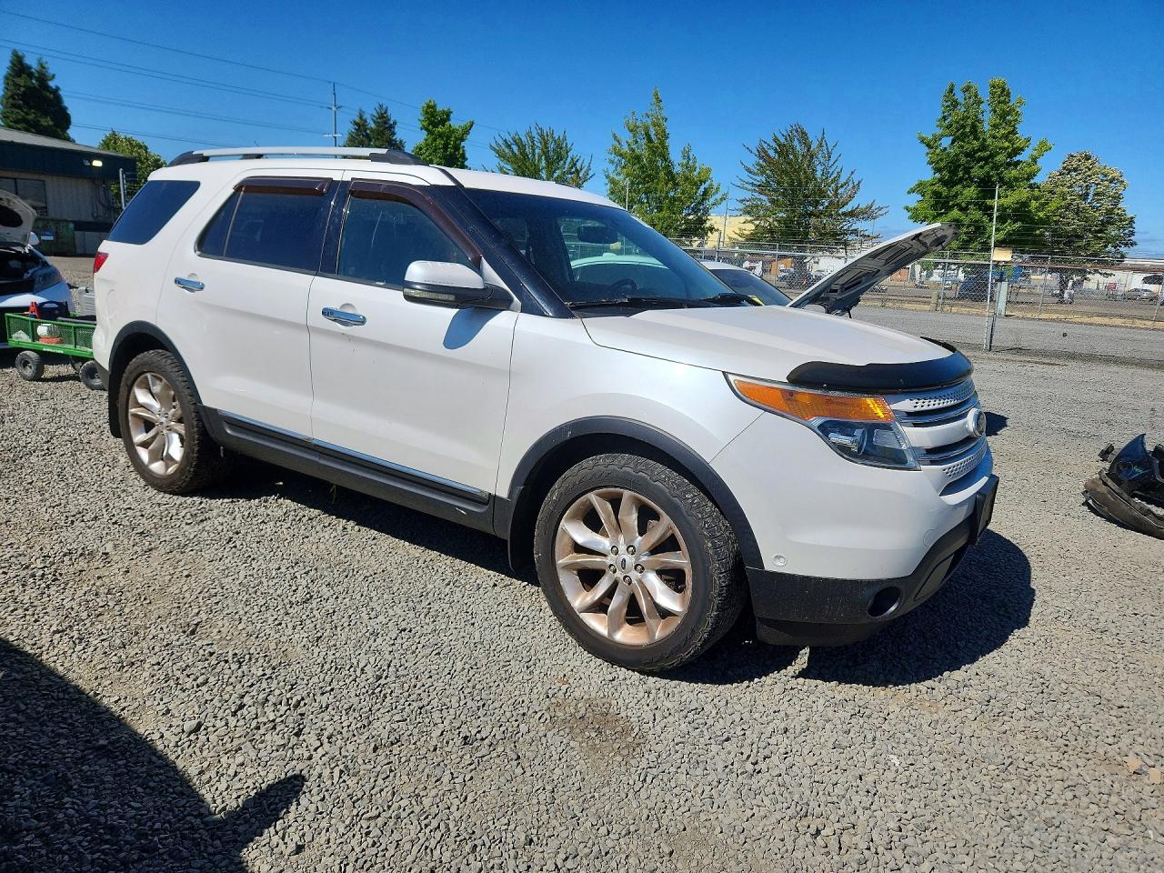 2012 Ford Explorer Limited White vin: 1FMHK8F88CGA02711