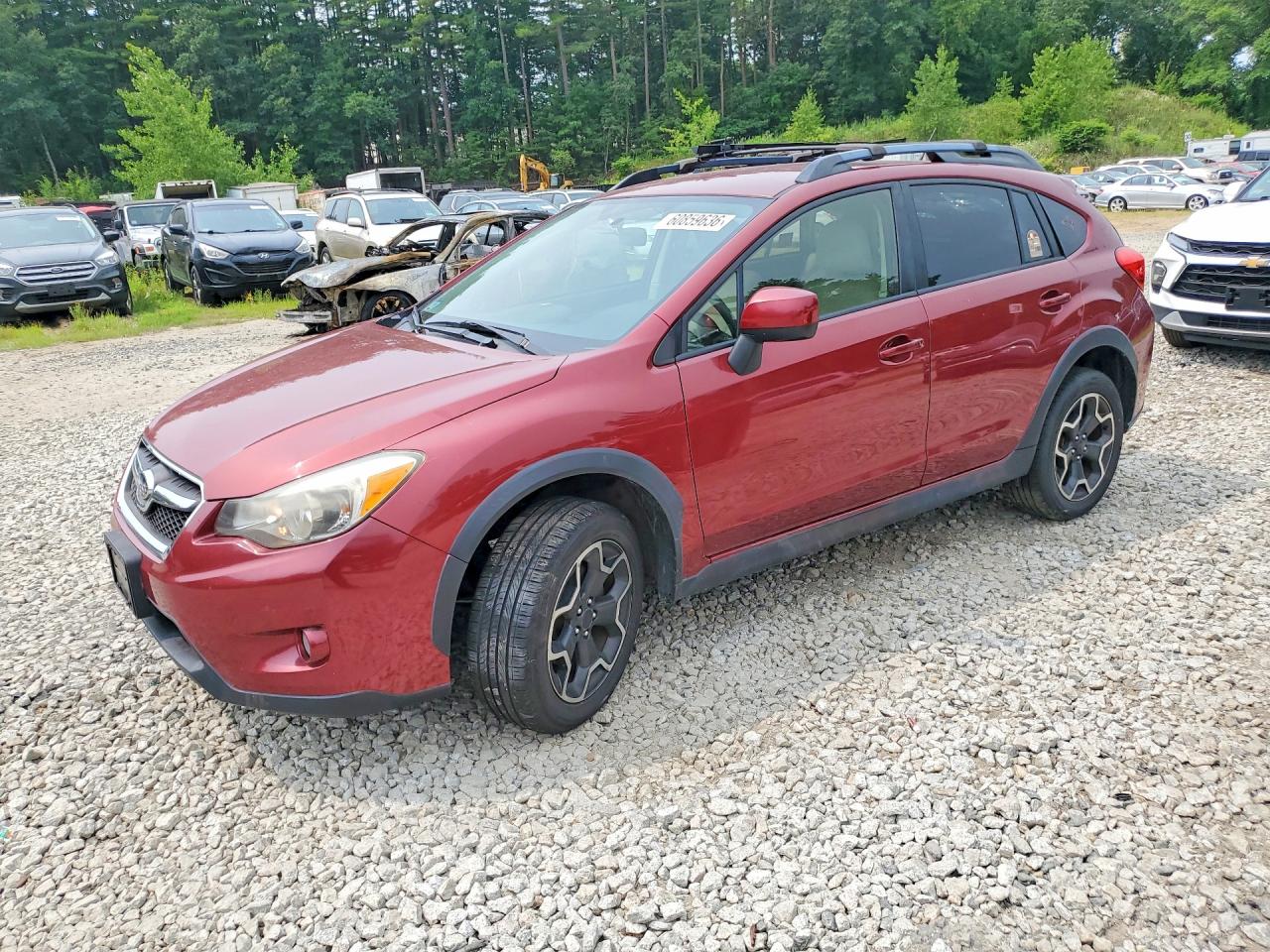 2014 Subaru Xv Crosstrek 2.0 Premium Red vin: JF2GPACC3E9337966
