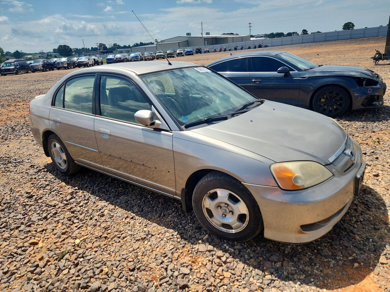 2003 Honda Civic Hybrid Gray vin: JHMES96603S019381