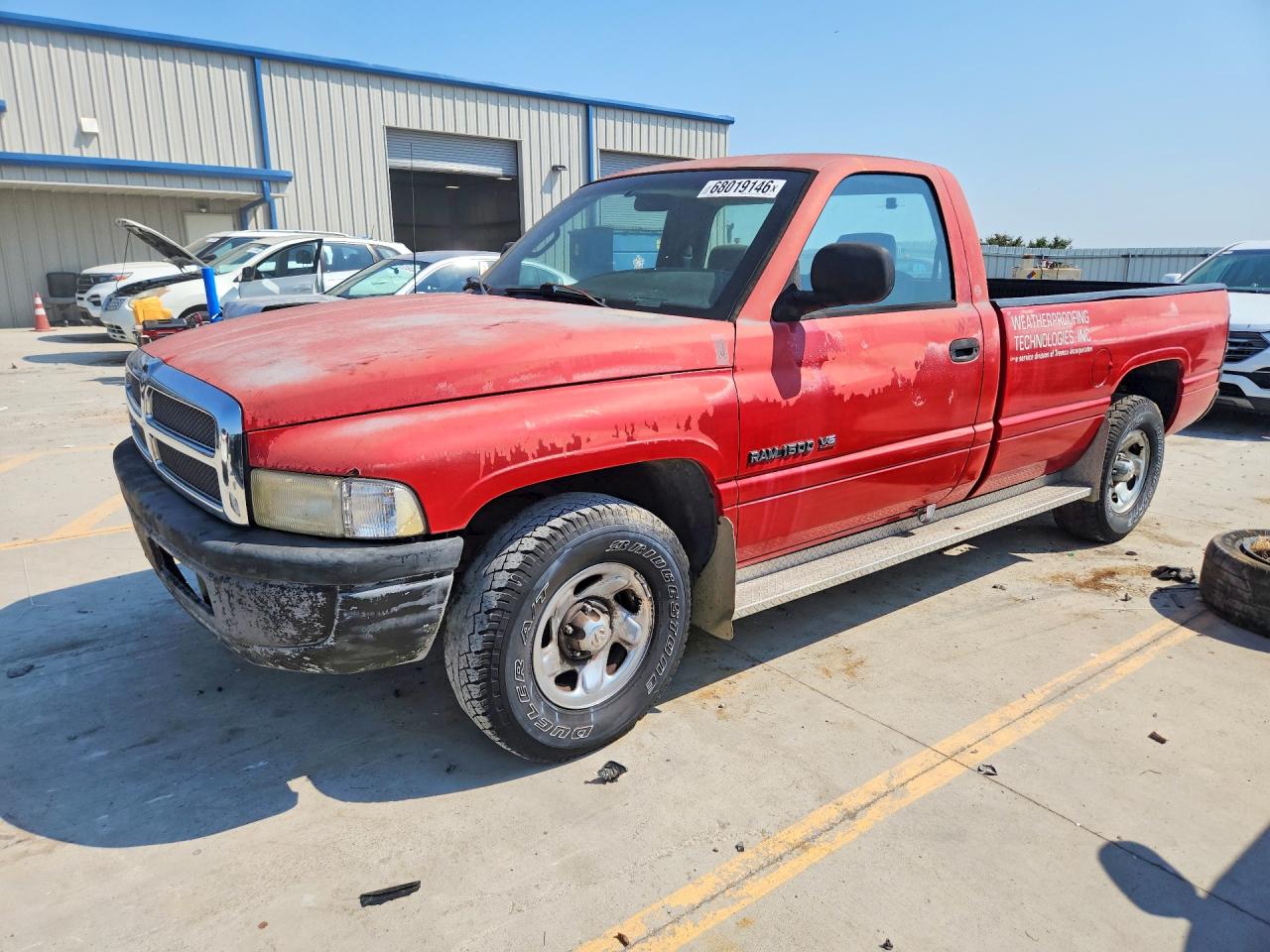1998 Dodge Ram 1500 Red vin: 1B7HC16X5WS655854