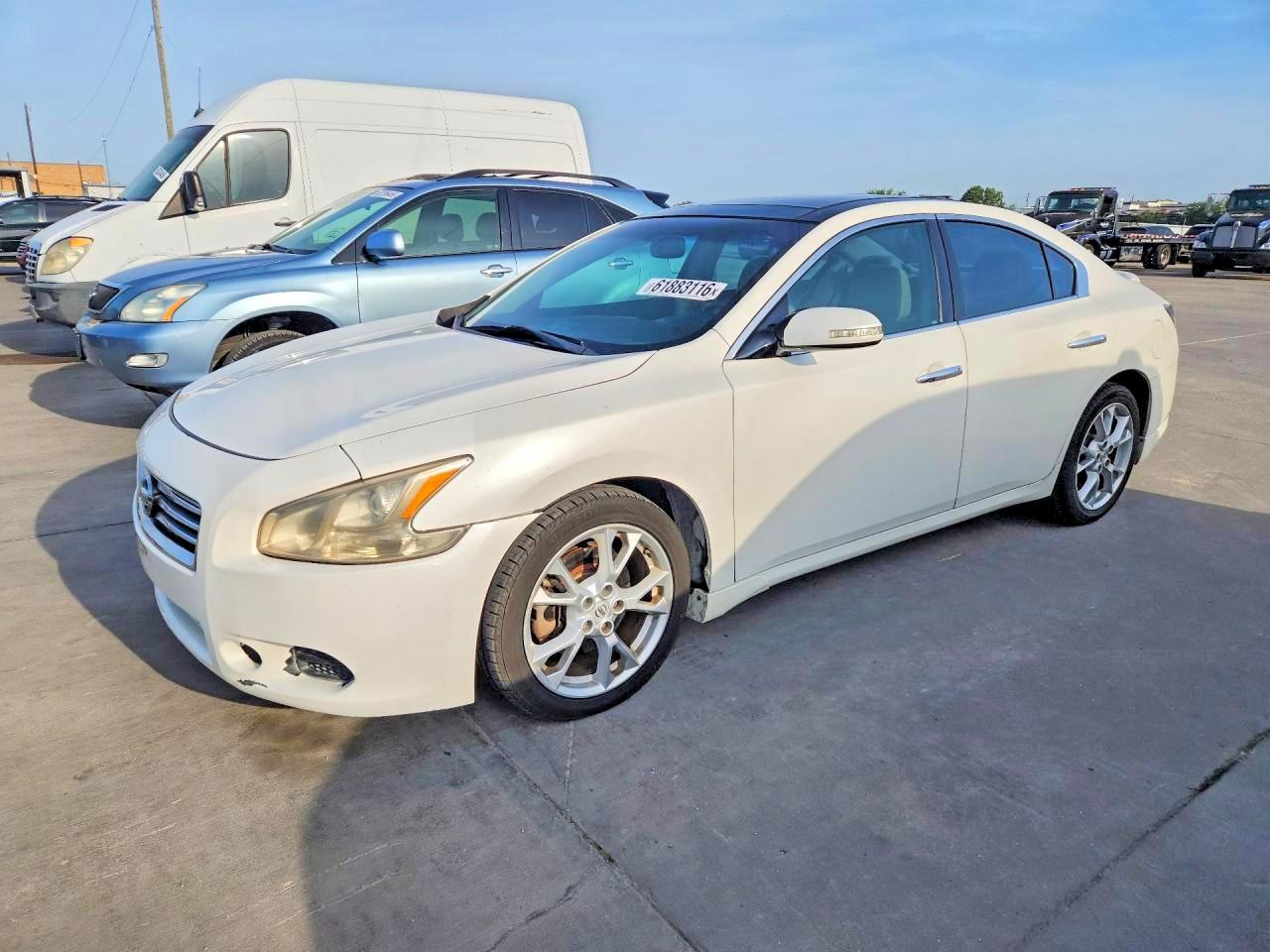 2012 Nissan Maxima 3.5 S Белый vin: 1N4AA5APXCC863732