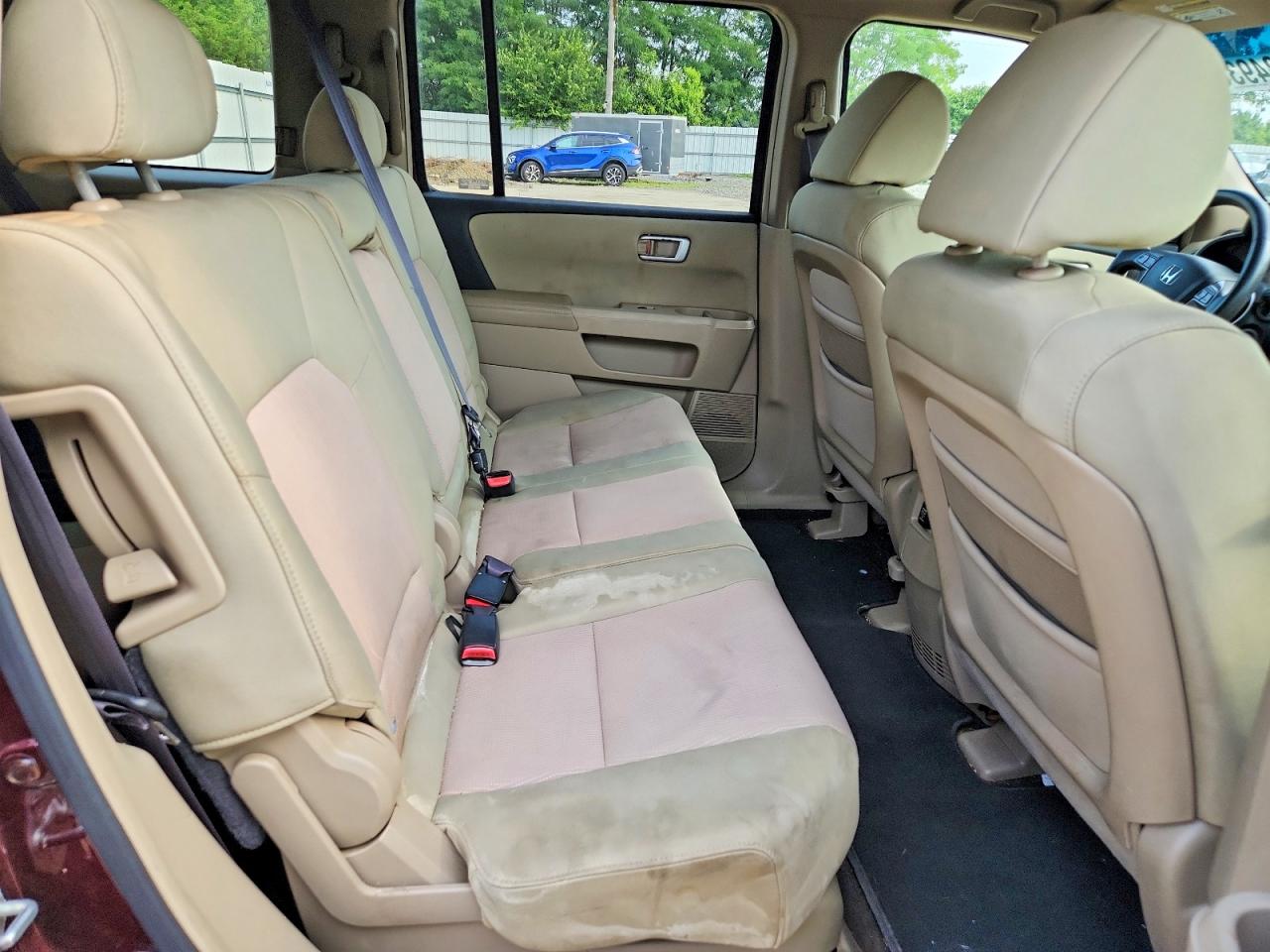 2009 Honda Pilot Ex Red vin: 5FNYF48459B010912