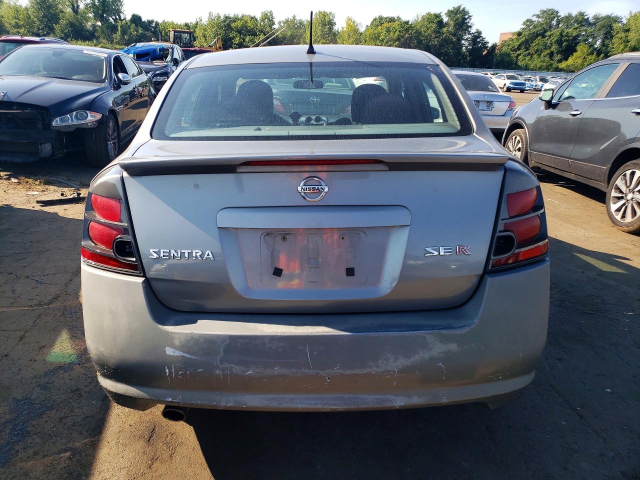 2007 Nissan Sentra Se-r Silver vin: 3N1BB61E97L712197