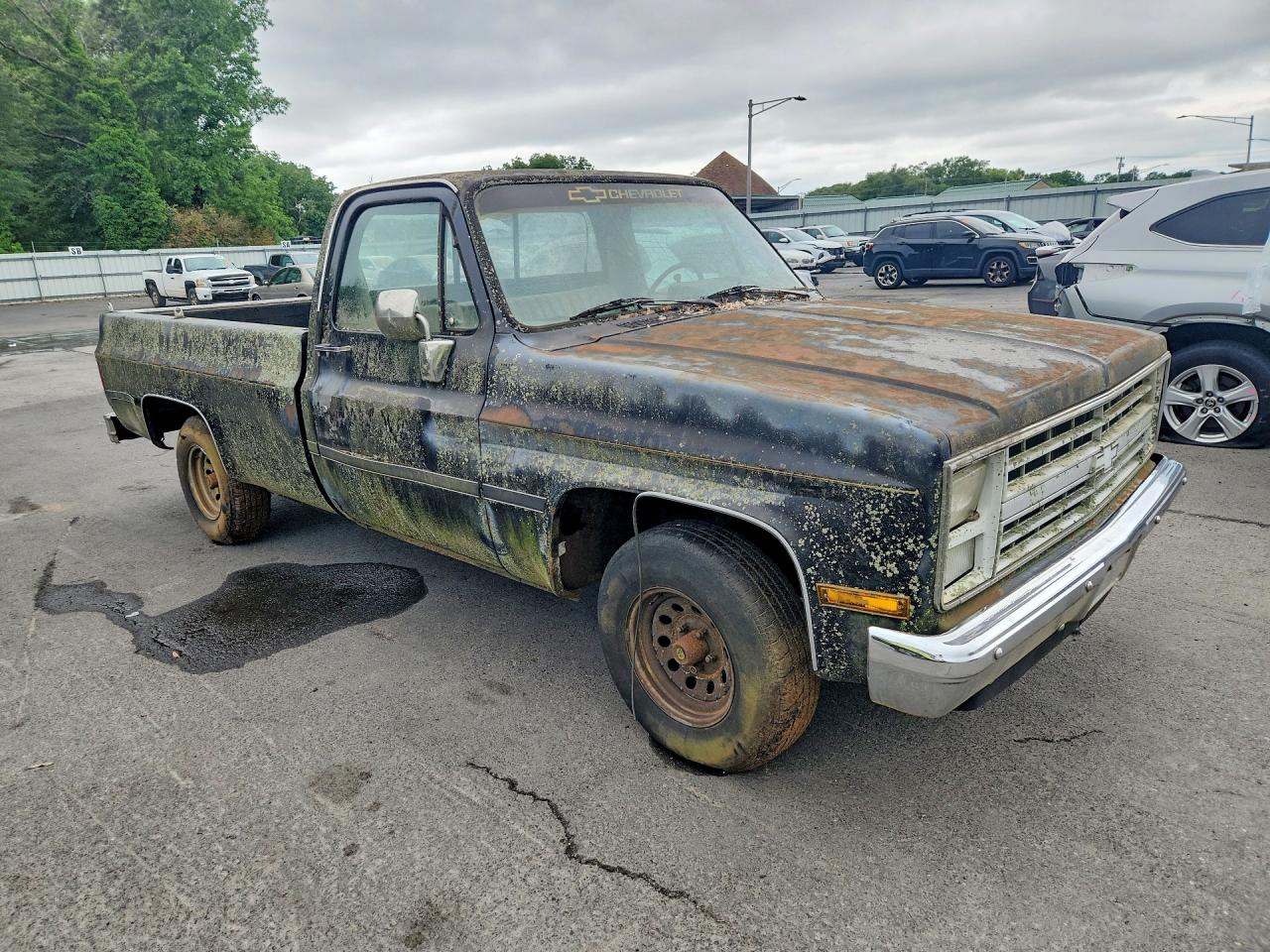 1987 Chevrolet R10 Black vin: 1GCCR14HXHF311288