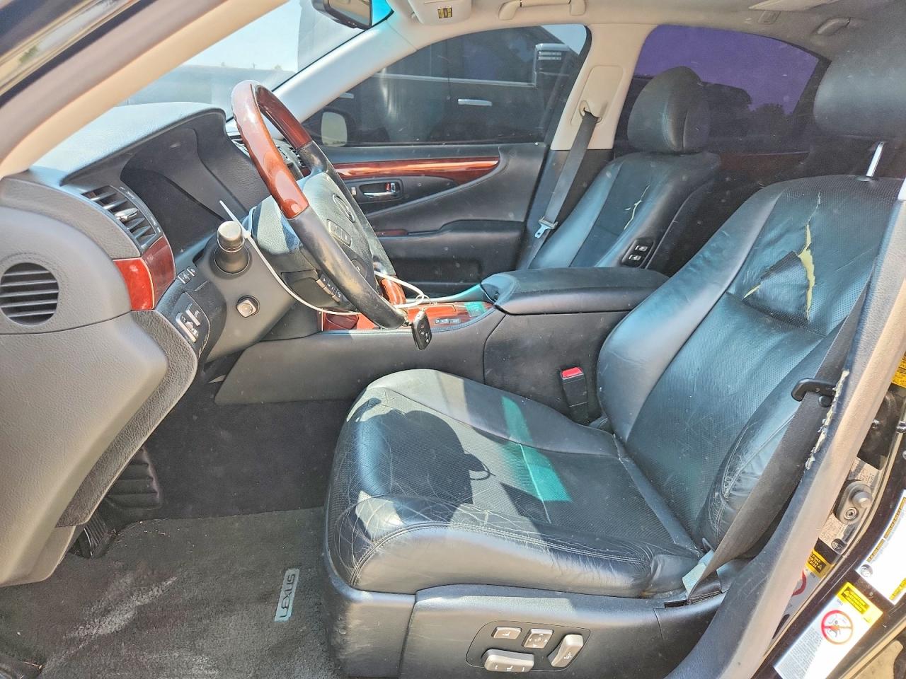 2008 Lexus Ls 460 Black vin: JTHBL46F285074309