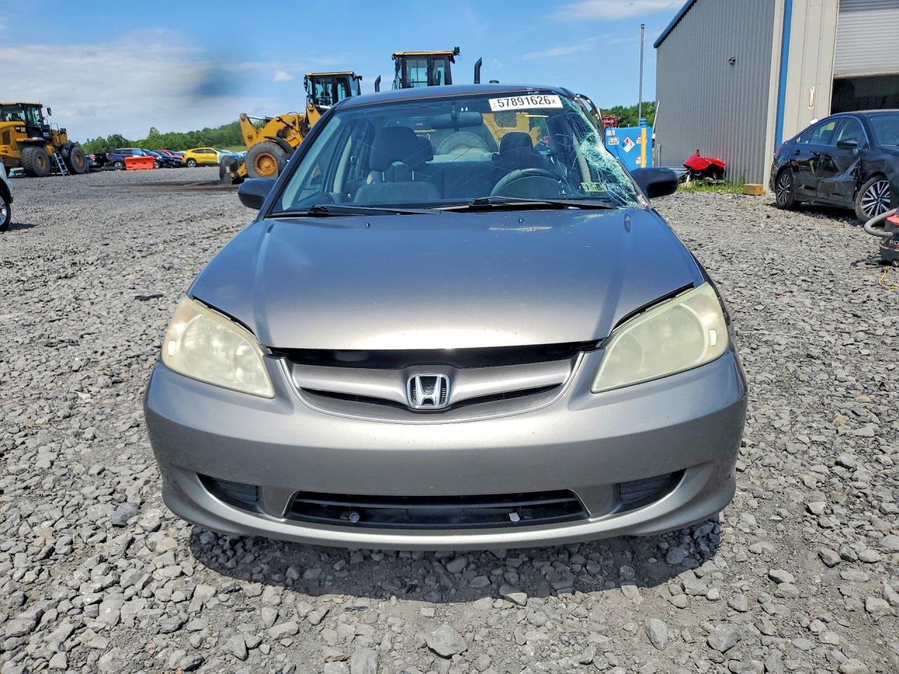 2005 Honda Civic Lx Серый vin: JHMES165X5S006715