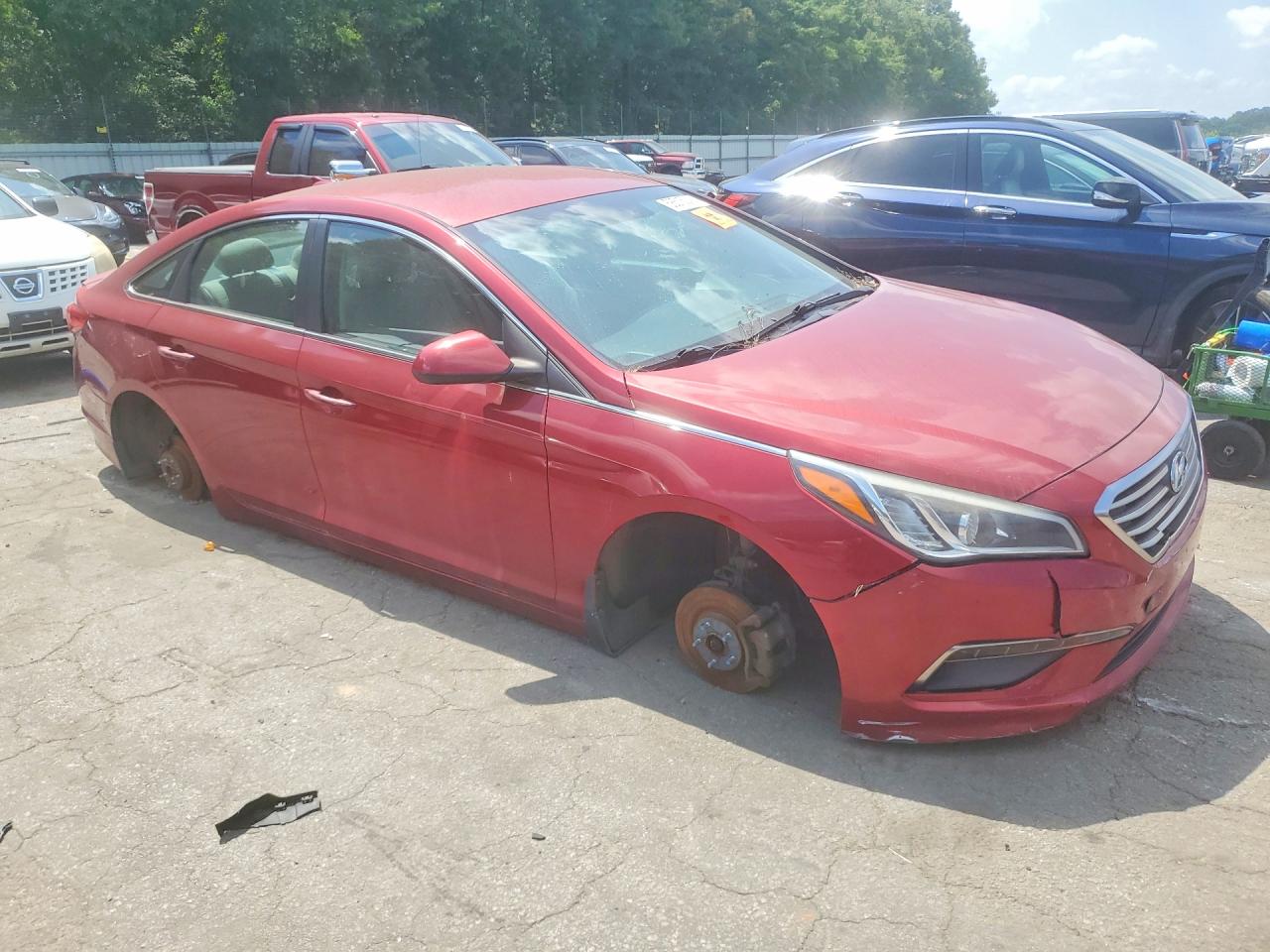 2015 Hyundai Sonata Se Red vin: 5NPE24AF9FH054905