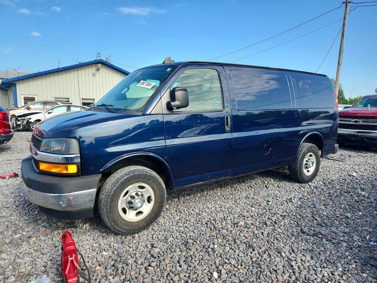 2014 Chevrolet Express G3500 Blue vin: 1GCZGGFG3J1178674