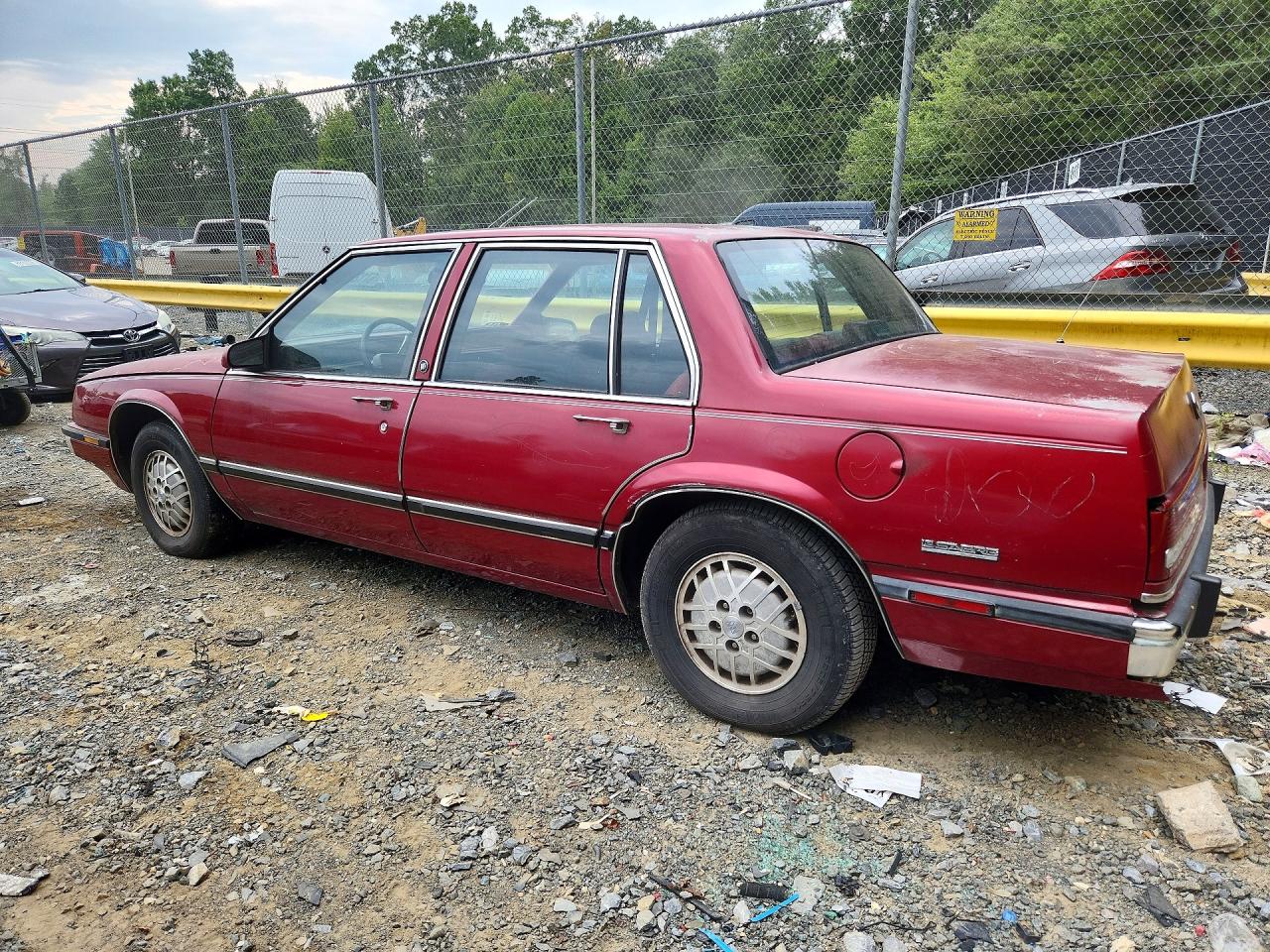 1991 Buick Lesabre Custom Red vin: 1G4HP54C6MH410692