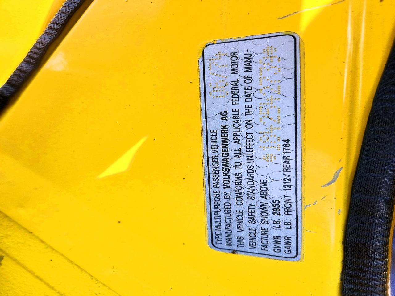 1974 Volkswagen Thing Yellow vin: 1842542739