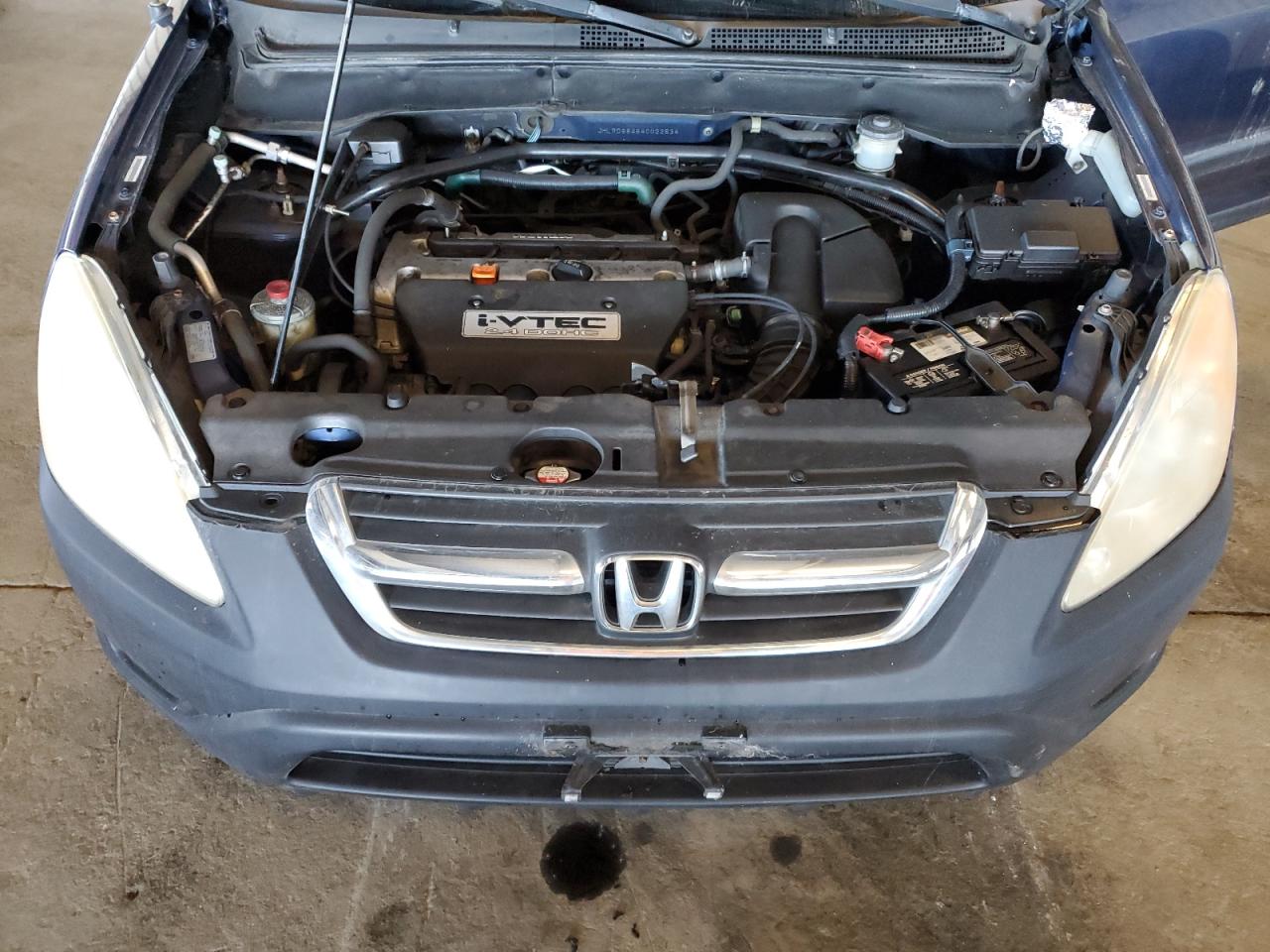 2004 Honda Cr-v Lx Blue vin: JHLRD68464C022534