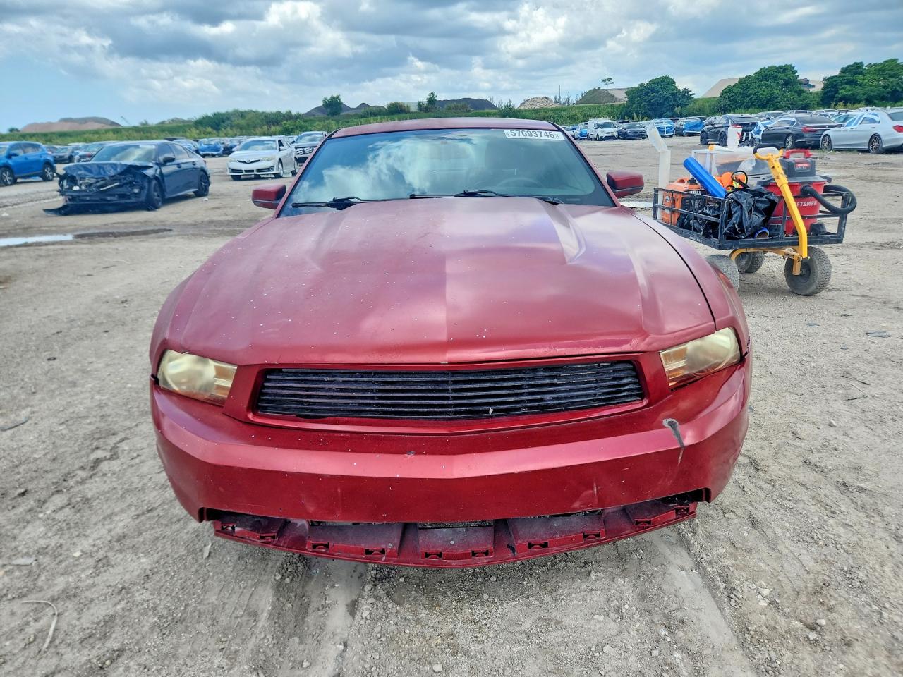 2010 Ford Mustang Gt Red vin: 1ZVBP8CH0A5162099