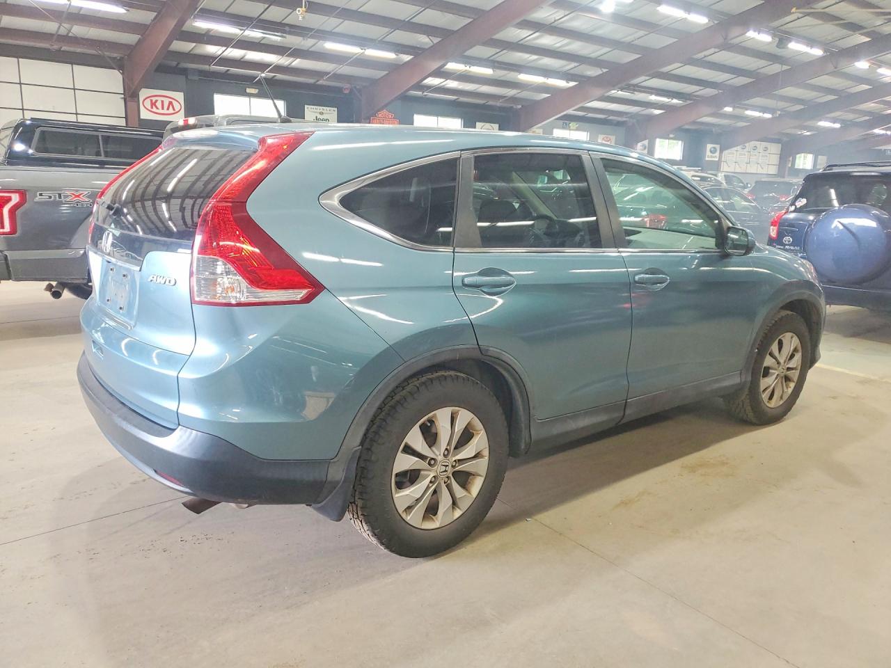 2013 Honda Cr-v Ex Teal vin: 5J6RM4H57DL032347