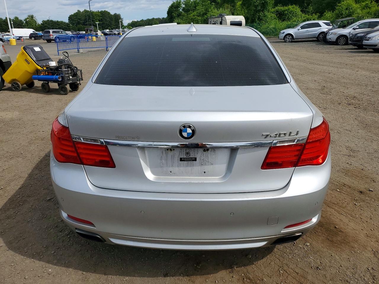 2012 Bmw 740 Li Silver vin: WBAKB4C55CC576135