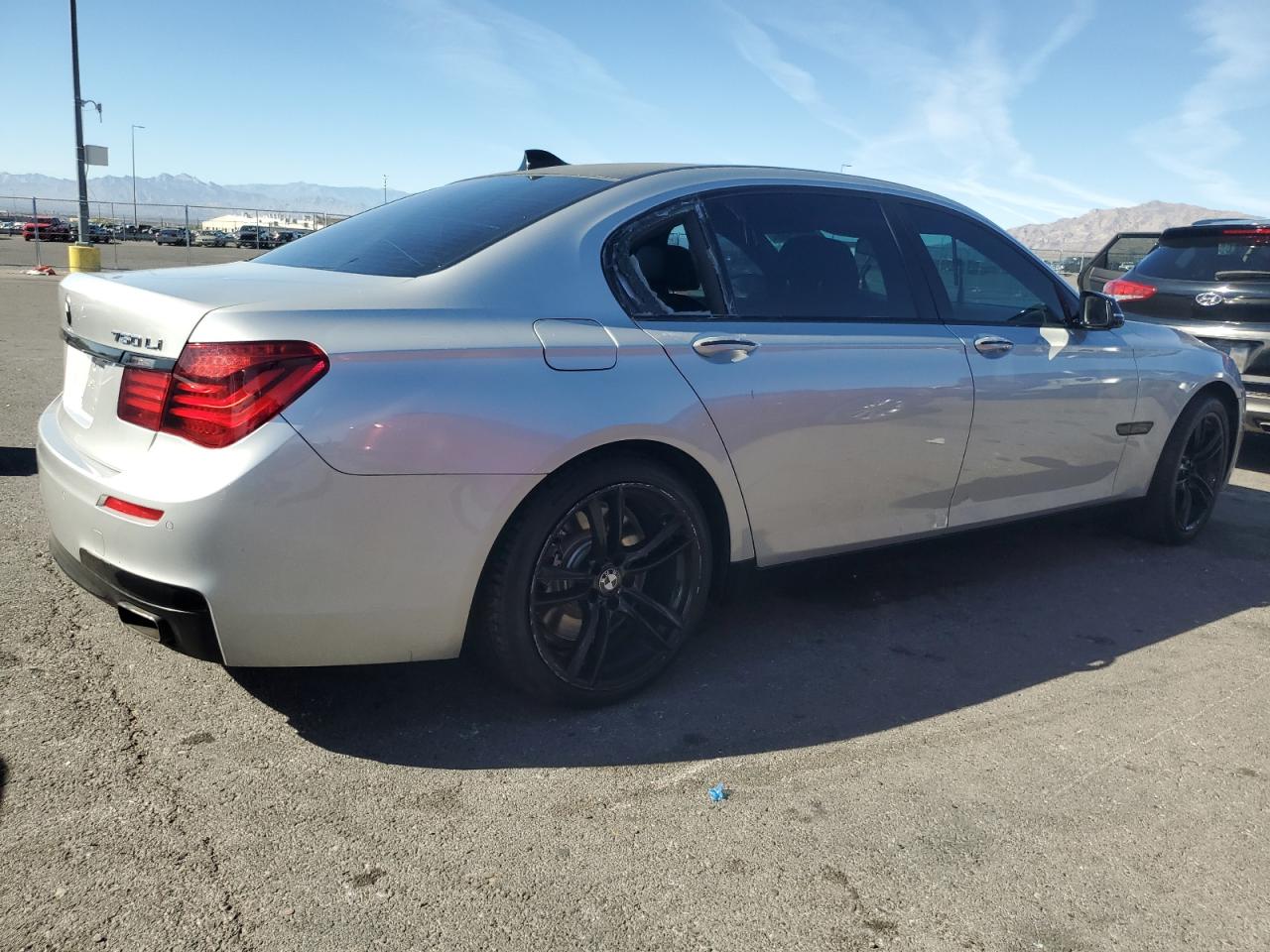2014 Bmw 750 Li Silver vin: WBAYE8C5XED134442