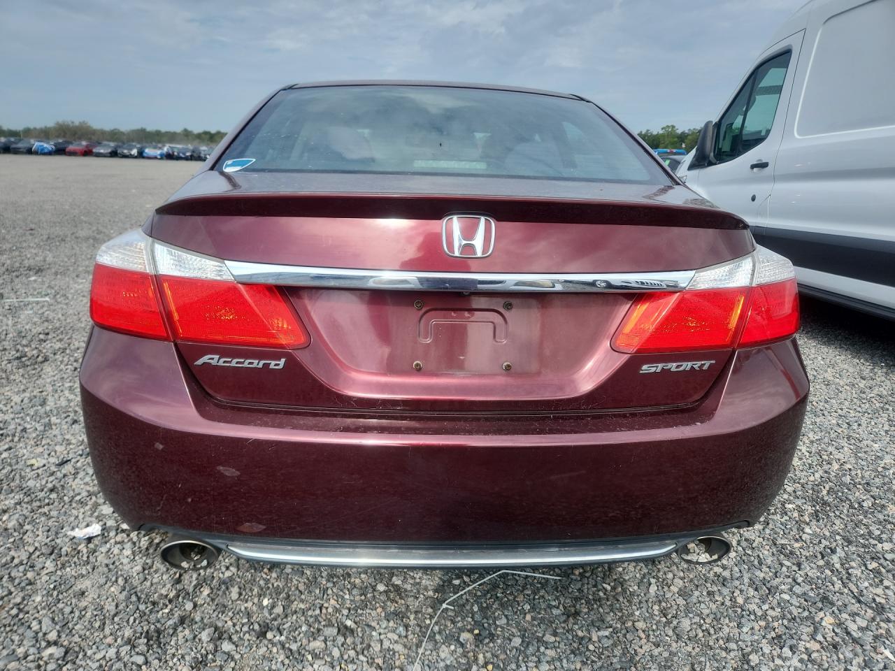 2014 Honda Accord Sport Burgundy vin: 1HGCR2F58EA252728