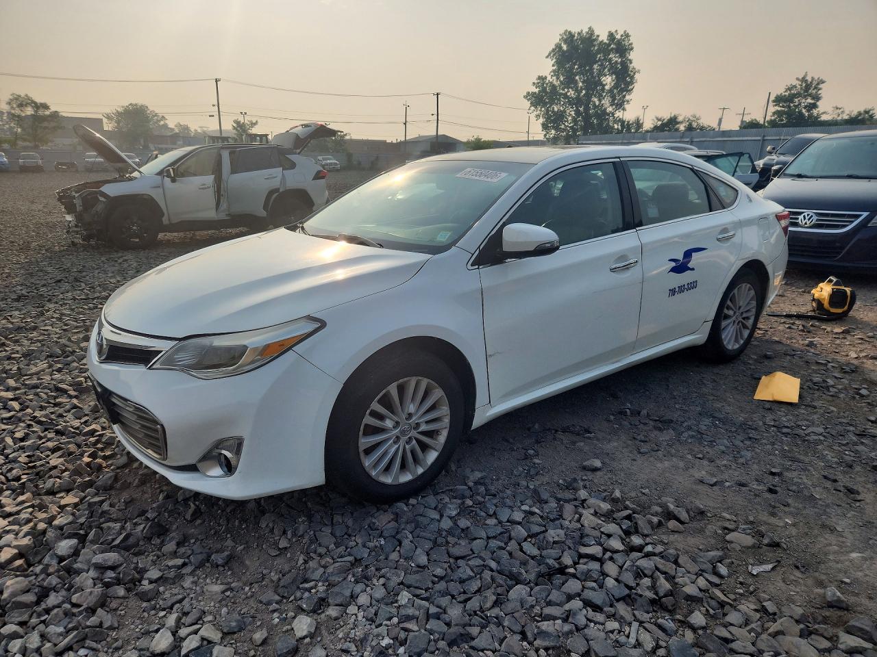 2015 Toyota Avalon Hybrid Xle Touring White vin: 4T1BD1EB4FU041919
