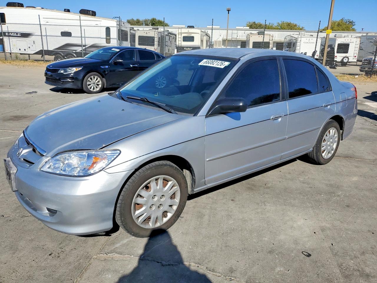 2005 Honda Civic Lx Silver vin: 2HGES16685H516645
