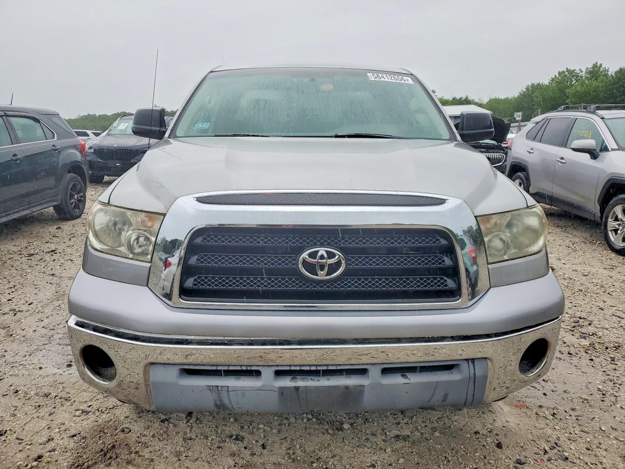 2007 Toyota Tundra Double Cab Sr5 Silver vin: 5TBBT54107S454037