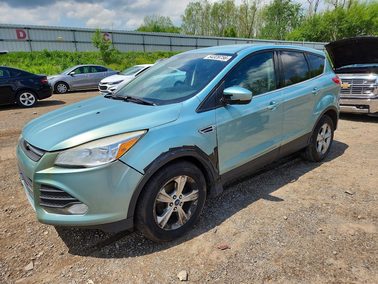 2013 Ford Escape Se Blue vin: 1FMCU0GX2DUB27184