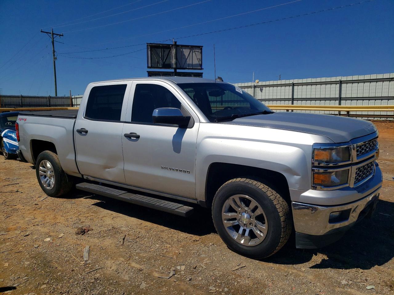 2014 Chevrolet Silverado K1500 Lt Silver vin: 3GCUKREC3EG540593