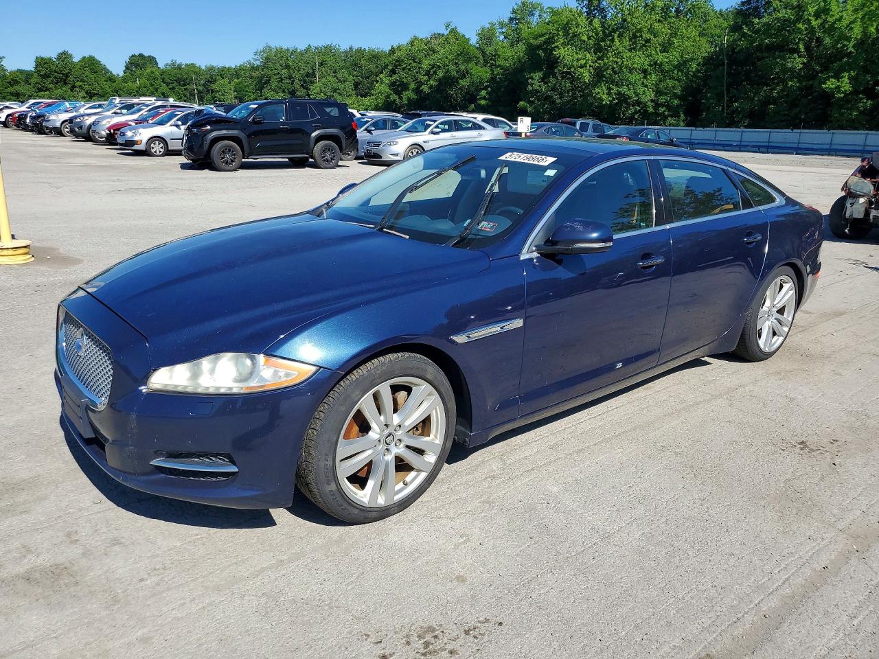2013 Jaguar Xjl Portfolio Blue vin: SAJWJ2GD9D8V50429