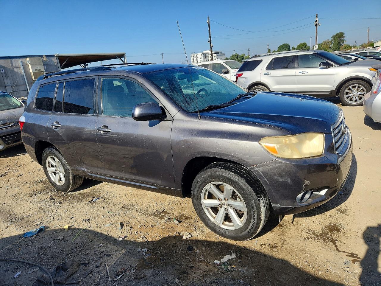 2008 Toyota Highlander Base Gray vin: JTEDS41A282005738