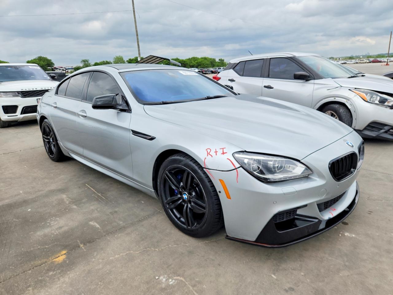 2015 Bmw 640 Xi Gran Coupe Silver vin: WBA6B8C51FD453908
