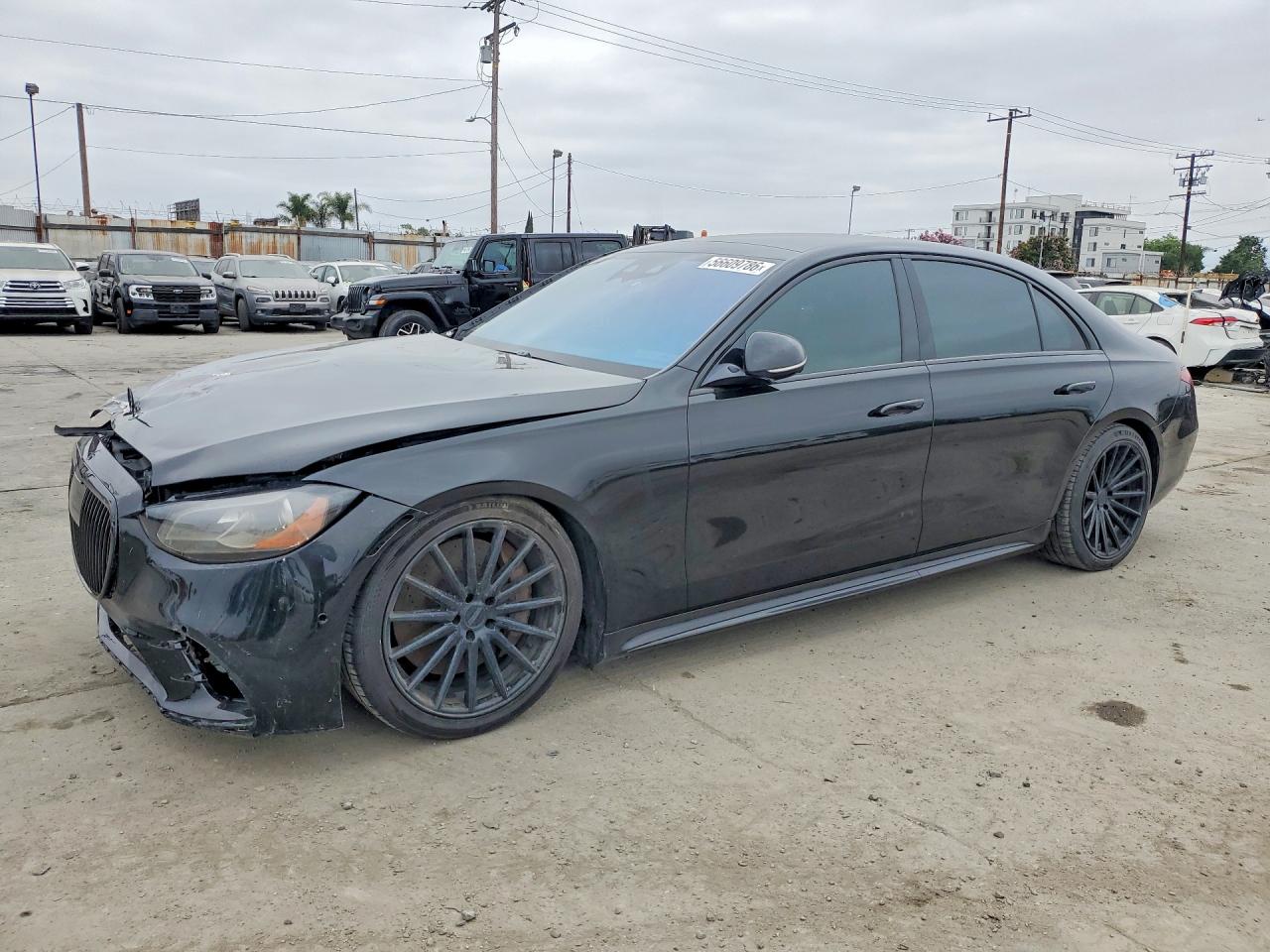 2021 Mercedes-benz S 580 4matic Черный vin: W1K6G7GB1MA035044