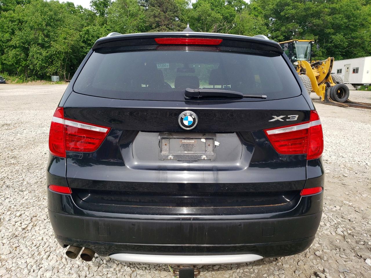 2012 Bmw X3 Xdrive28i Black vin: 5UXWX5C50CL719485