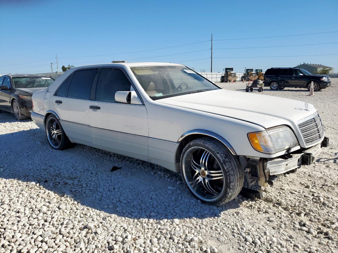 1995 Mercedes-benz S 420 White vin: WDBGA43E1SA260459