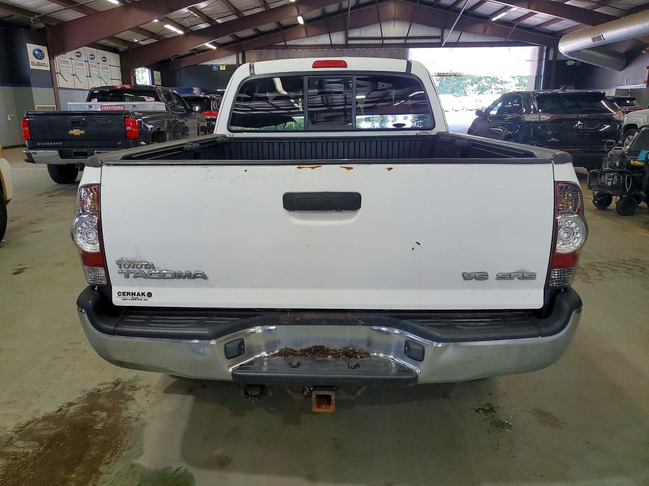 2011 Toyota Tacoma Access Cab White vin: 5TFUU4EN8BX011078