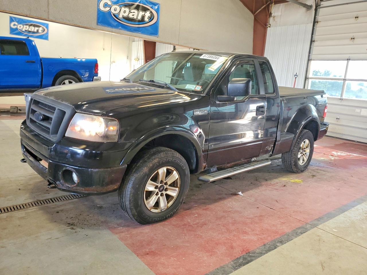 2007 Ford F150 Black vin: 1FTRF04WX7KC21401