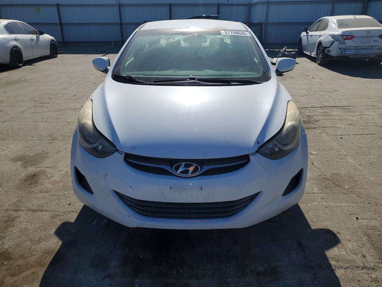 2013 Hyundai Elantra Gls White vin: 5NPDH4AEXDH453403