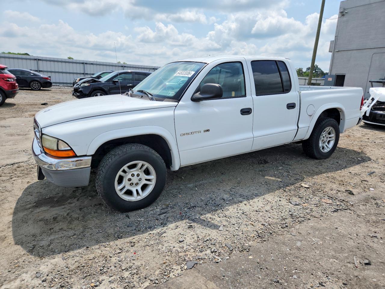 2002 Dodge Dakota Quad Slt White vin: 1B7HL48N82S625951
