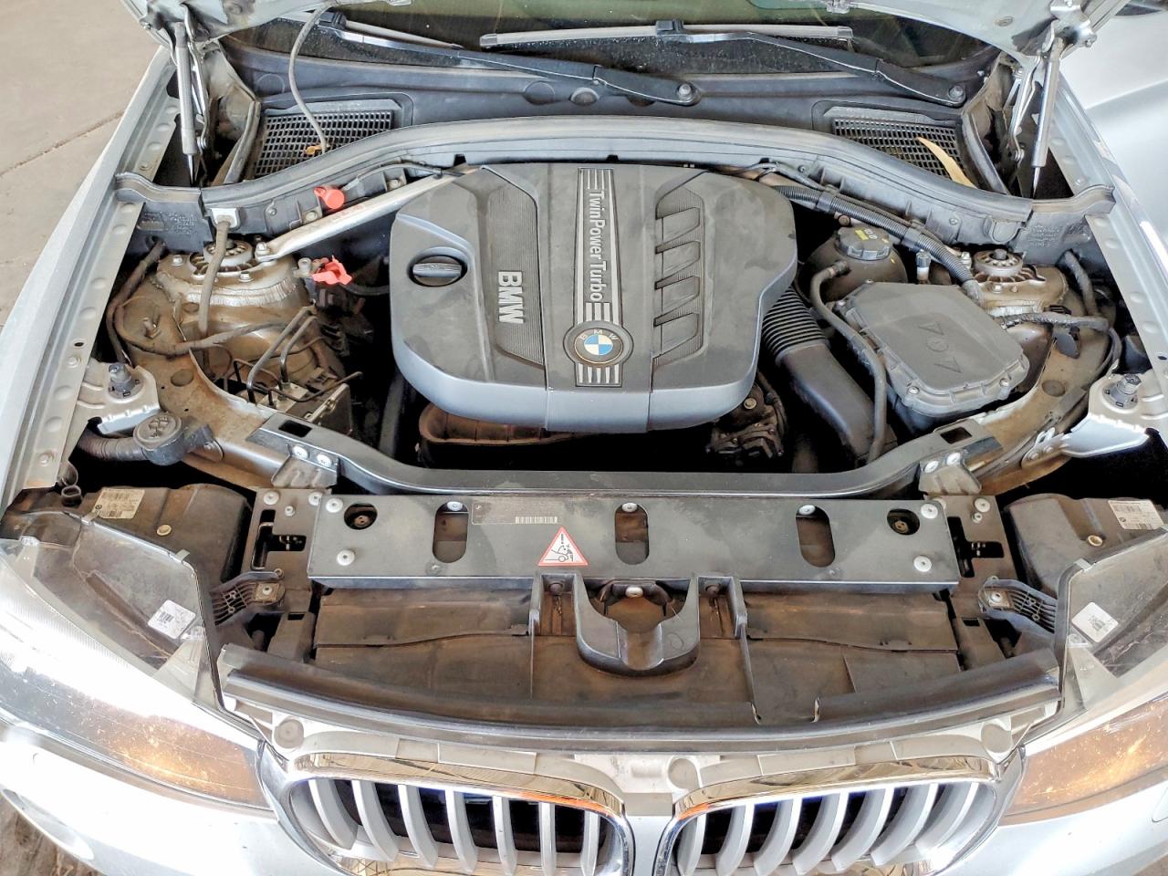 2015 Bmw X3 Xdrive28d Серебряный vin: 5UXWY3C50F0E96634
