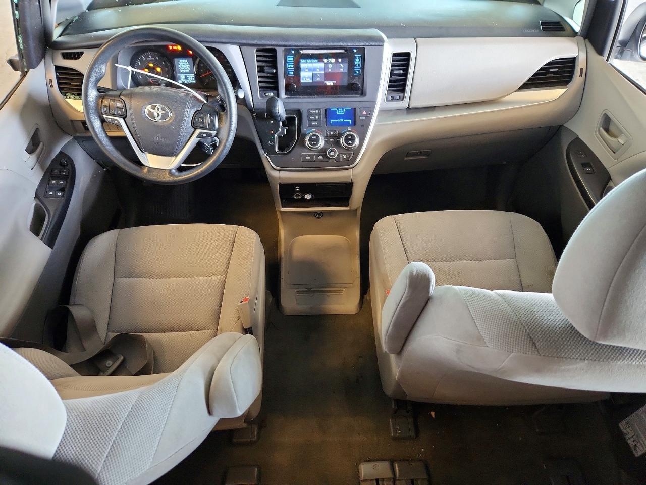 2015 Toyota Sienna L 7-passenger White vin: 5TDZK3DC5FS600753