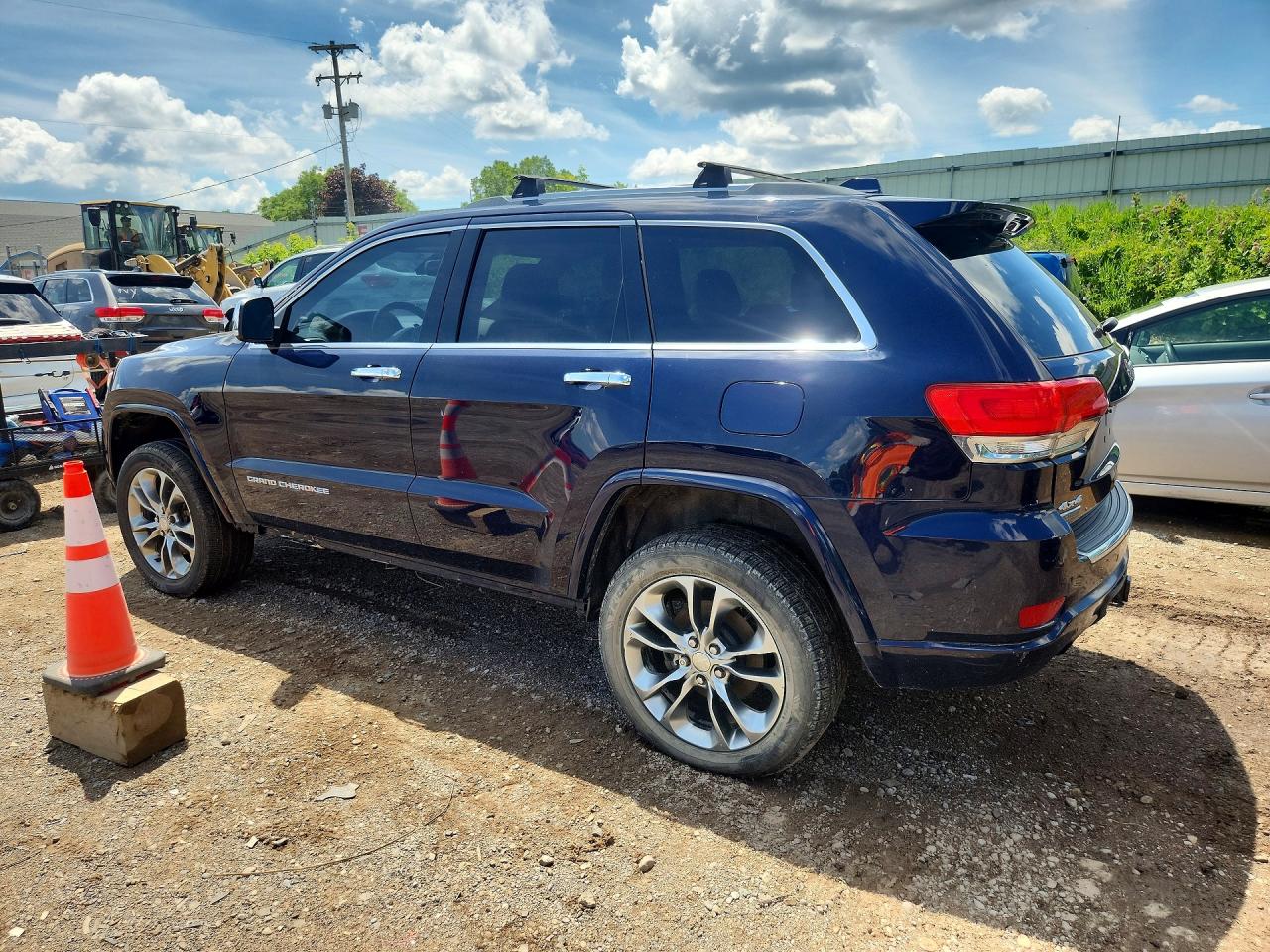 2014 Jeep Grand Cherokee Overland Blue vin: 1C4RJFCM9EC372304