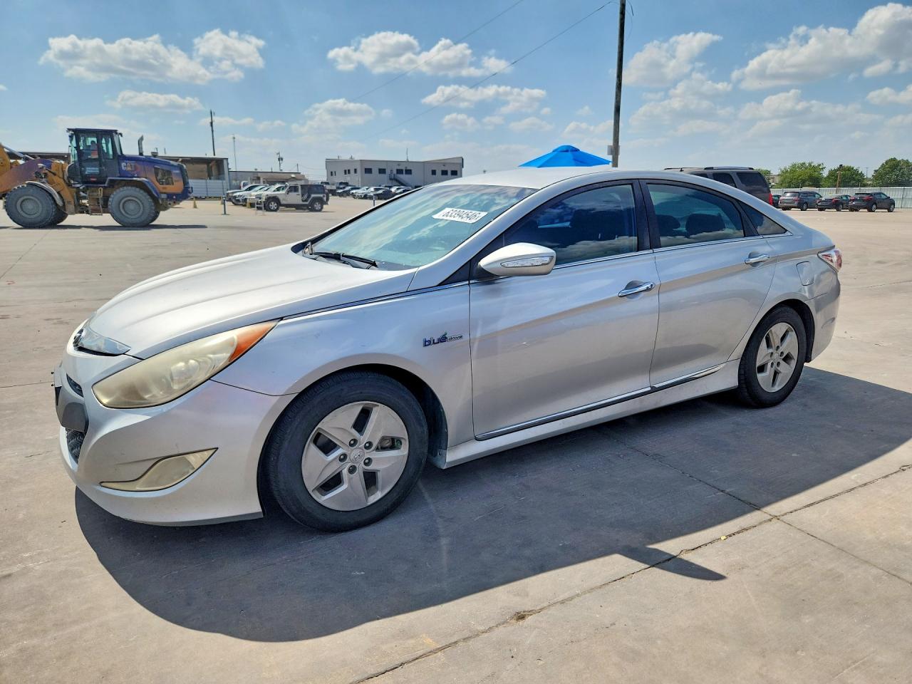 2012 Hyundai Sonata Hybrid Silver vin: KMHEC4A44CA026519