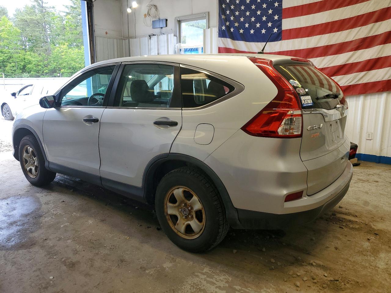 2015 Honda Cr-v Lx Silver vin: 5J6RM4H35FL110500