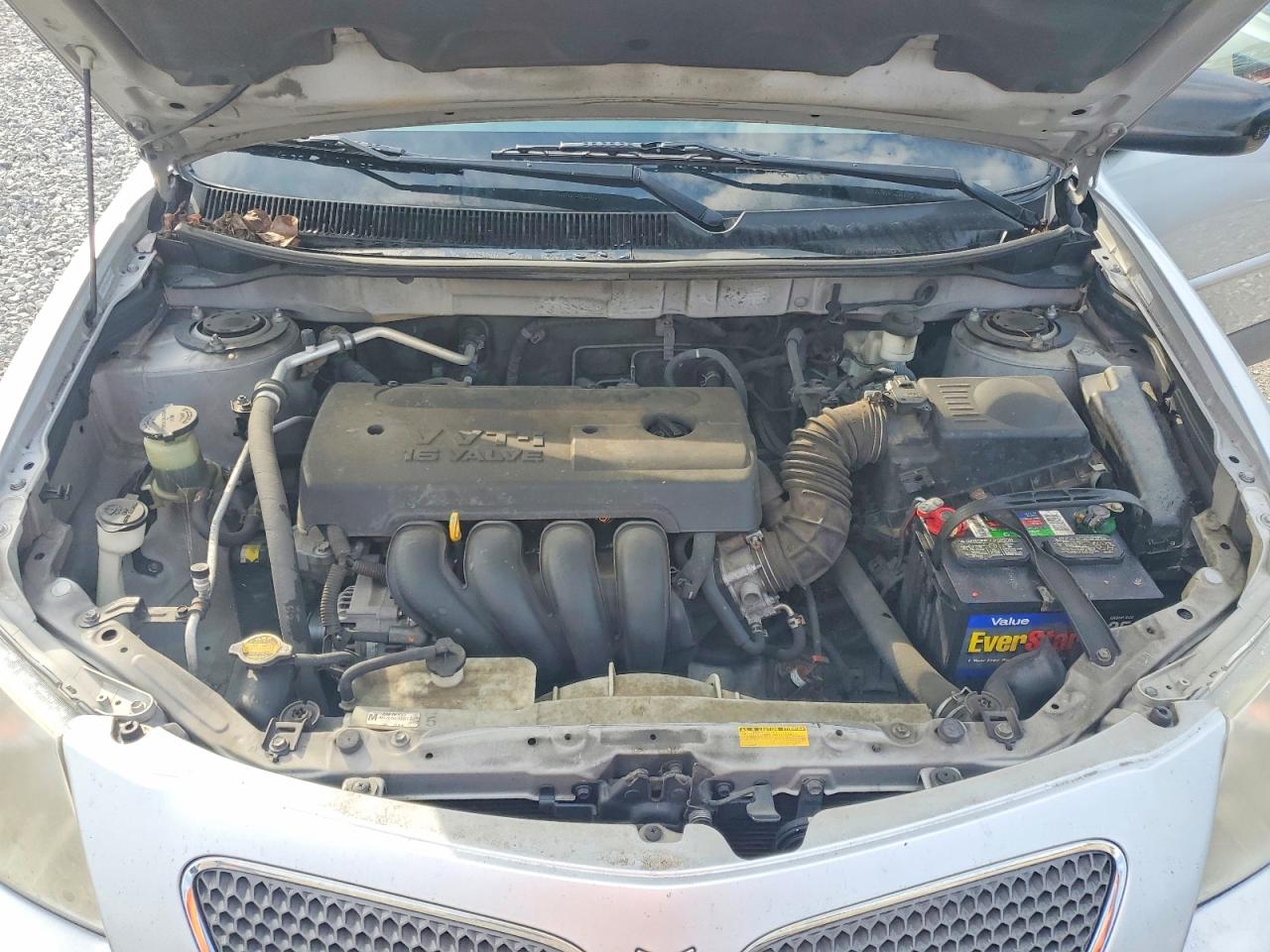 2008 Pontiac Vibe Silver vin: 5Y2SL65838Z404435