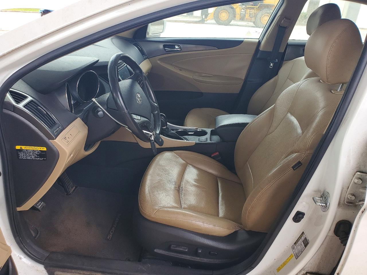2013 Hyundai Sonata Hybrid White vin: KMHEC4A47DA074209