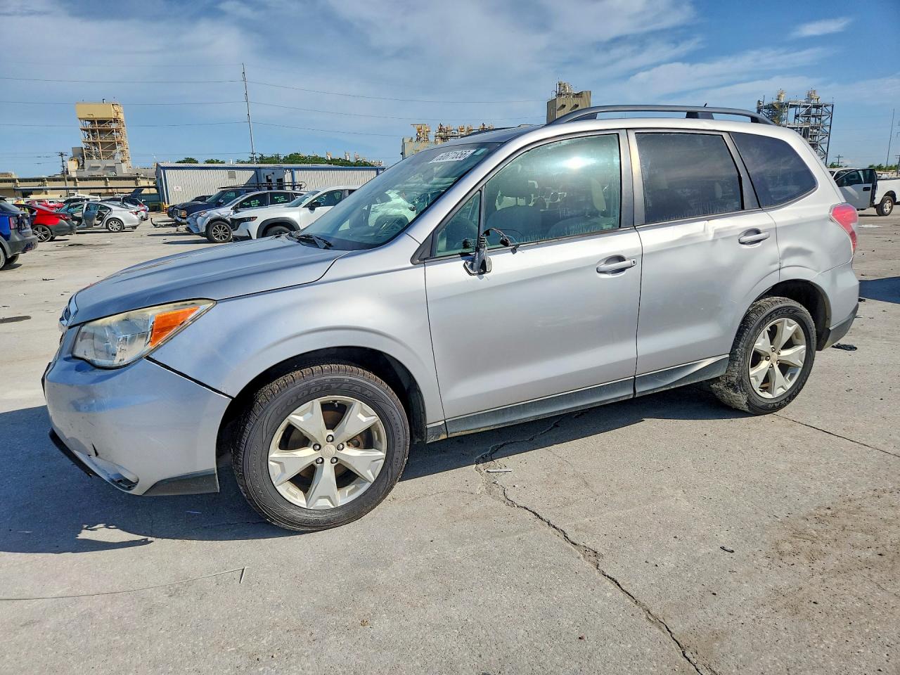 2015 Subaru Forester 2.5i Premium Silver vin: JF2SJADC6FH568278
