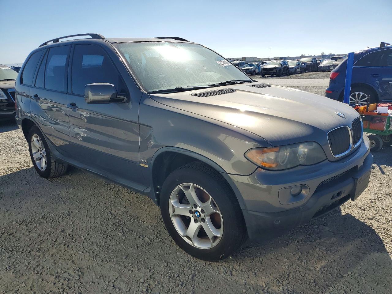 2006 Bmw X5 3.0i Gray vin: 5UXFA135X6LY19463