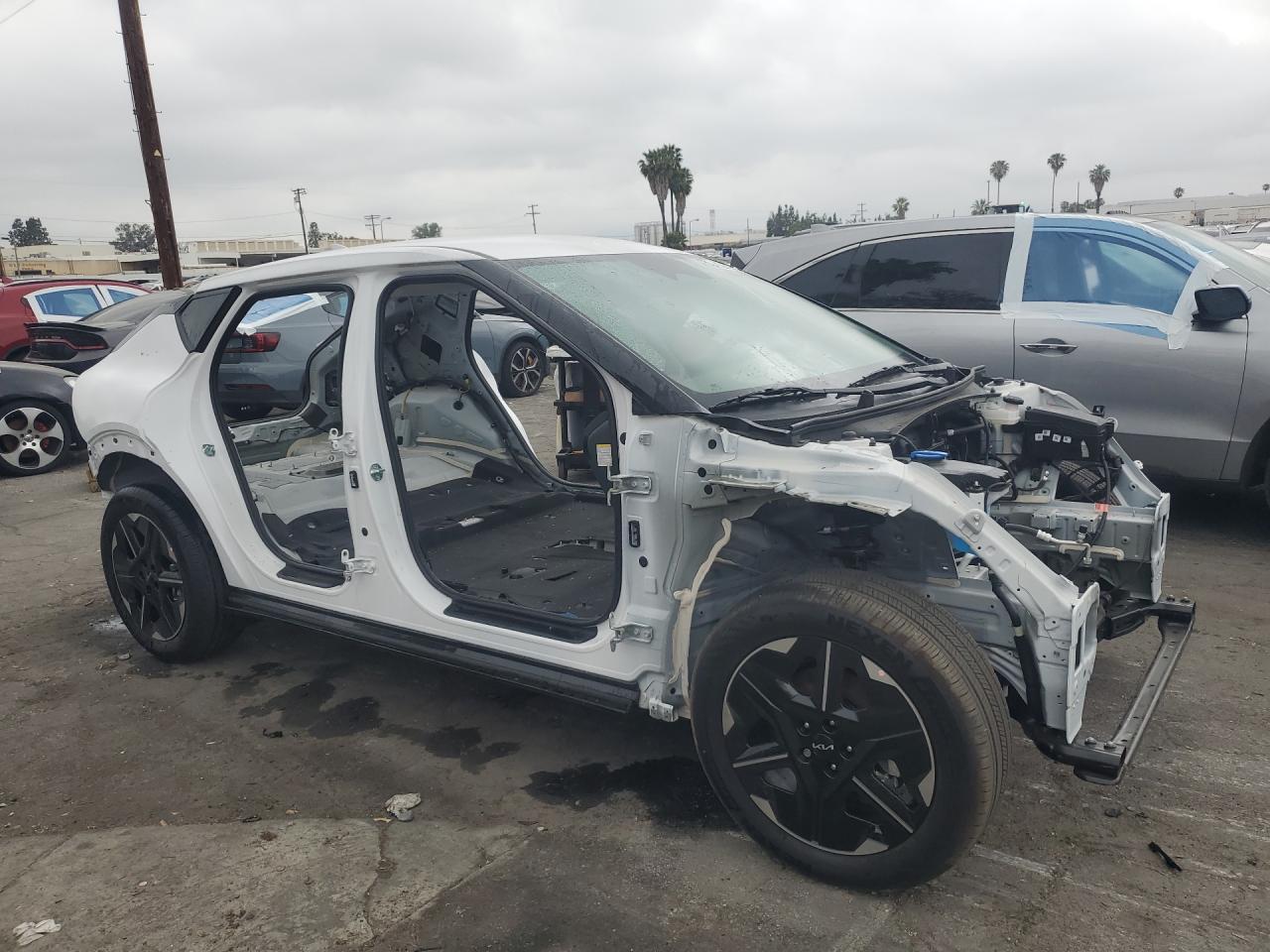 2025 Kia Ev6 Wind White vin: 5XYC34JA9SG013247 Damage: Right Rear Door, Missing, Replacement Required