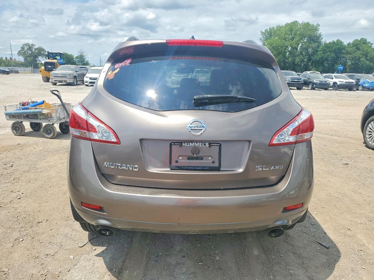2014 Nissan Murano Sl Brown vin: JN8AZ1MW8EW505047