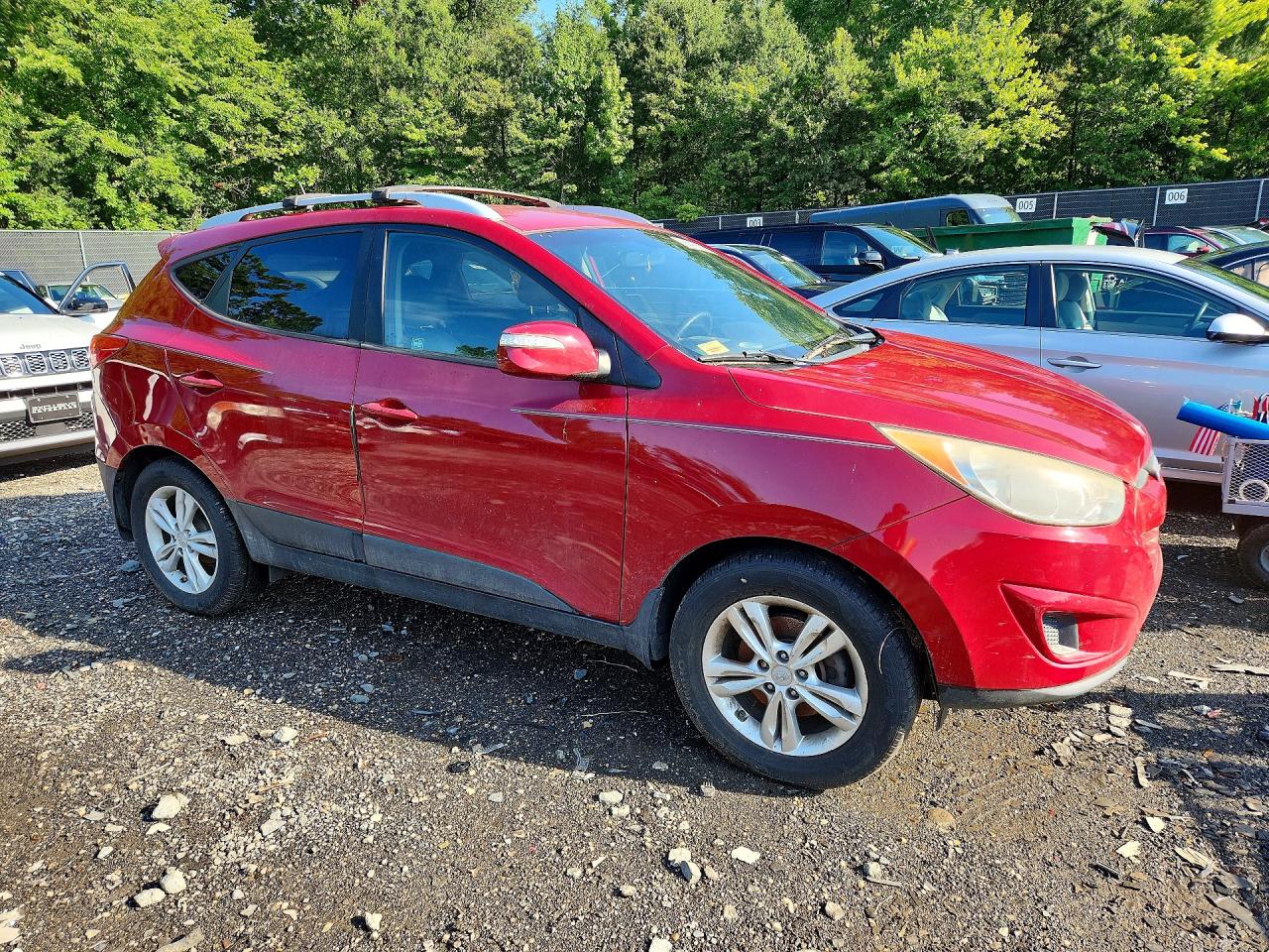 2012 Hyundai Tucson Gls Burgundy vin: KM8JU3AC5CU513434