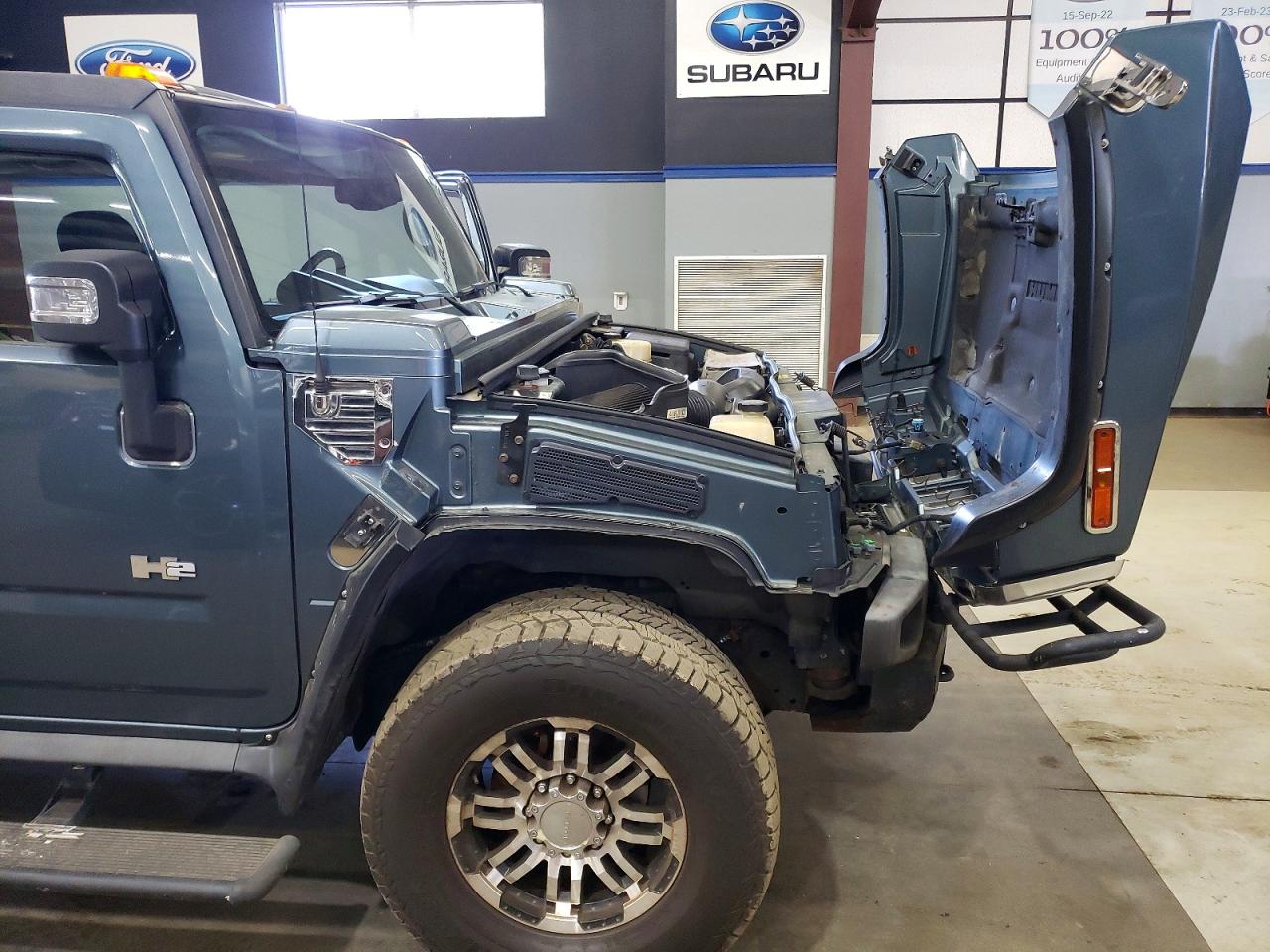 2005 Hummer H2 Blue vin: 5GRGN23U65H100699